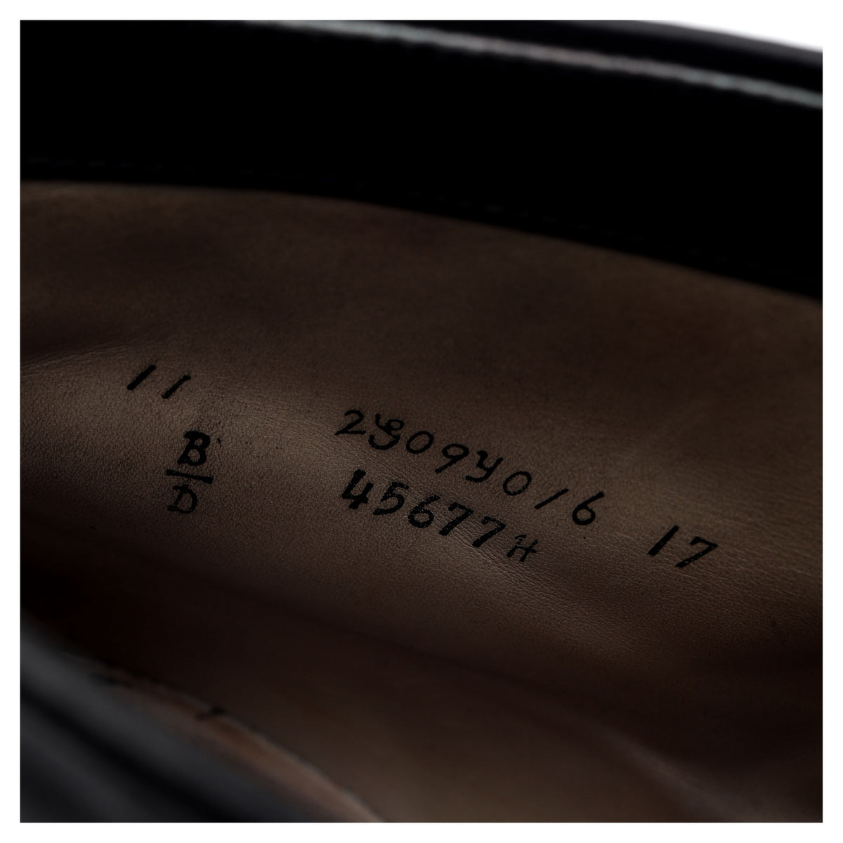 &#39;45677H&#39; Black Cordovan Leather Boots UK 10.5 US 11 D