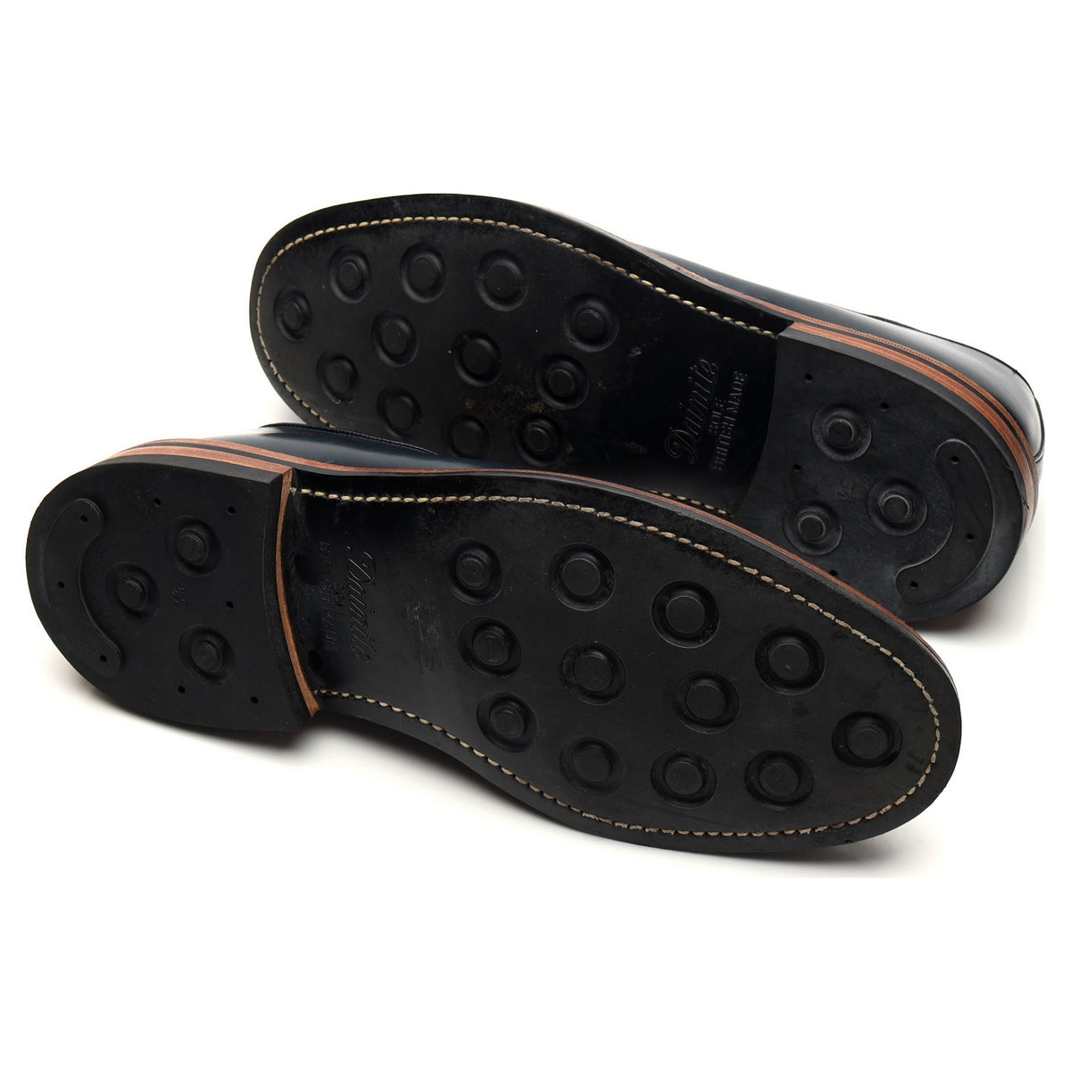 &#39;Bobby&#39; Navy Blue Cordovan Leather Derby UK 10