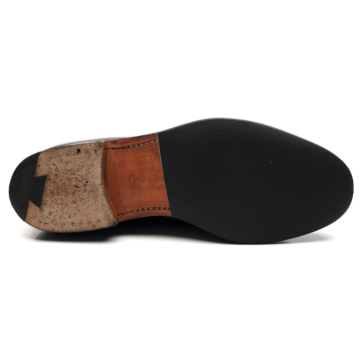 &#39;Keats II&#39; Burgundy Leather Tassel Loafers UK 8.5 F