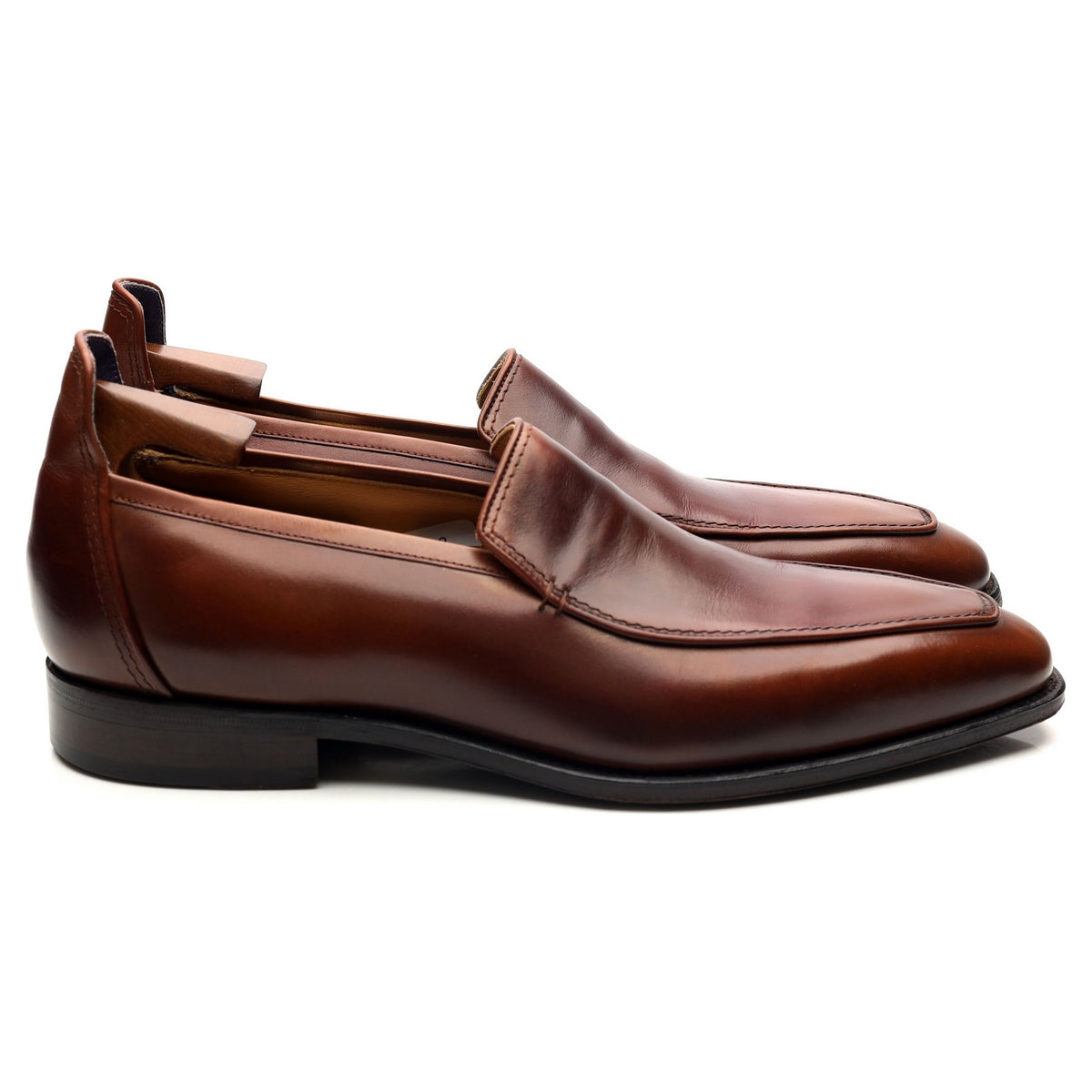 &#39;Brighton&#39; Brown Leather Loafers UK 7.5 E