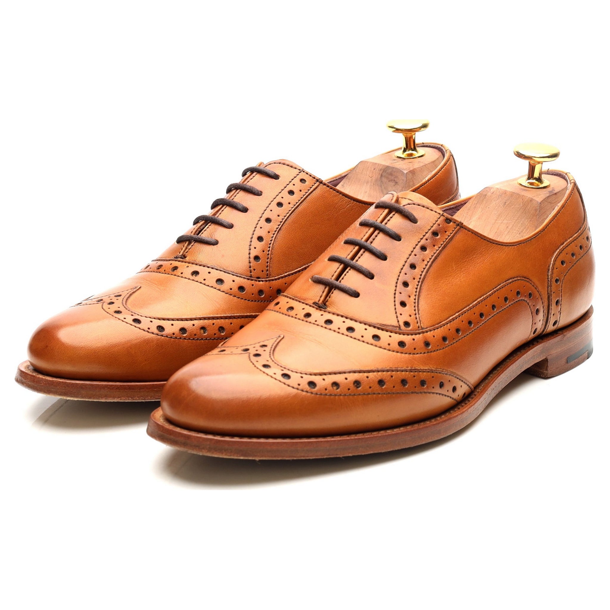 Women s Freya Tan Brown Leather Brogues UK 5.5 D Abbot s Shoes