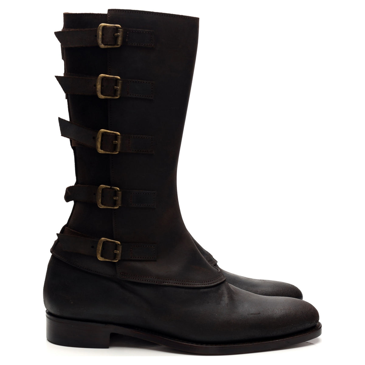 Kingsman &#39;Vaughn&#39; Dark Brown Rough-Out Suede Boots UK 7.5 E