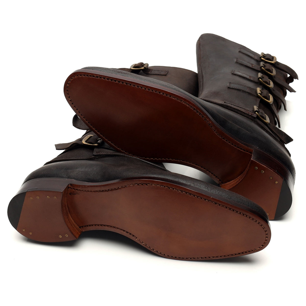 Kingsman &#39;Vaughn&#39; Dark Brown Rough-Out Suede Boots UK 7.5 E