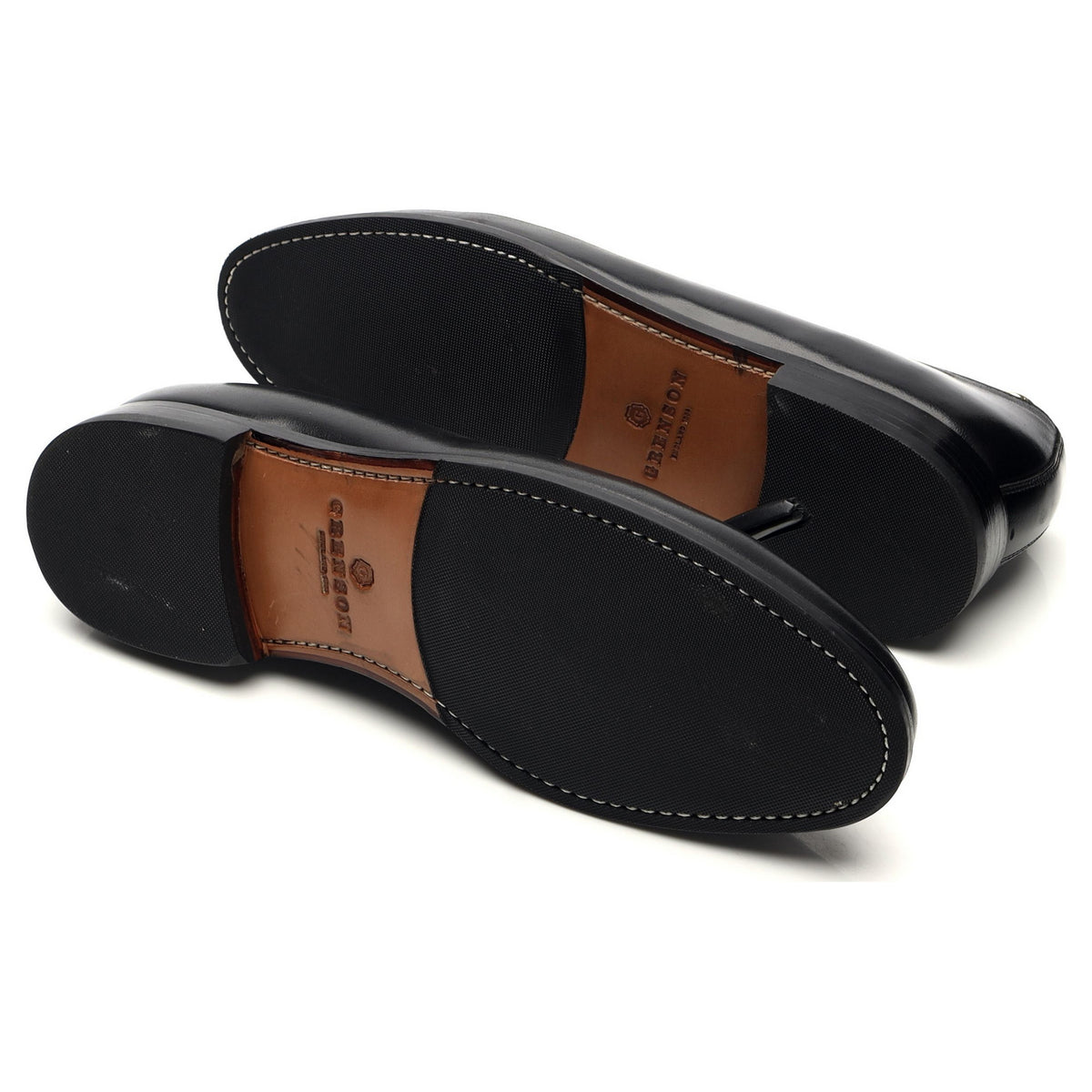&#39;Merle&#39; Black Leather Tassel Loafers UK 9.5 E