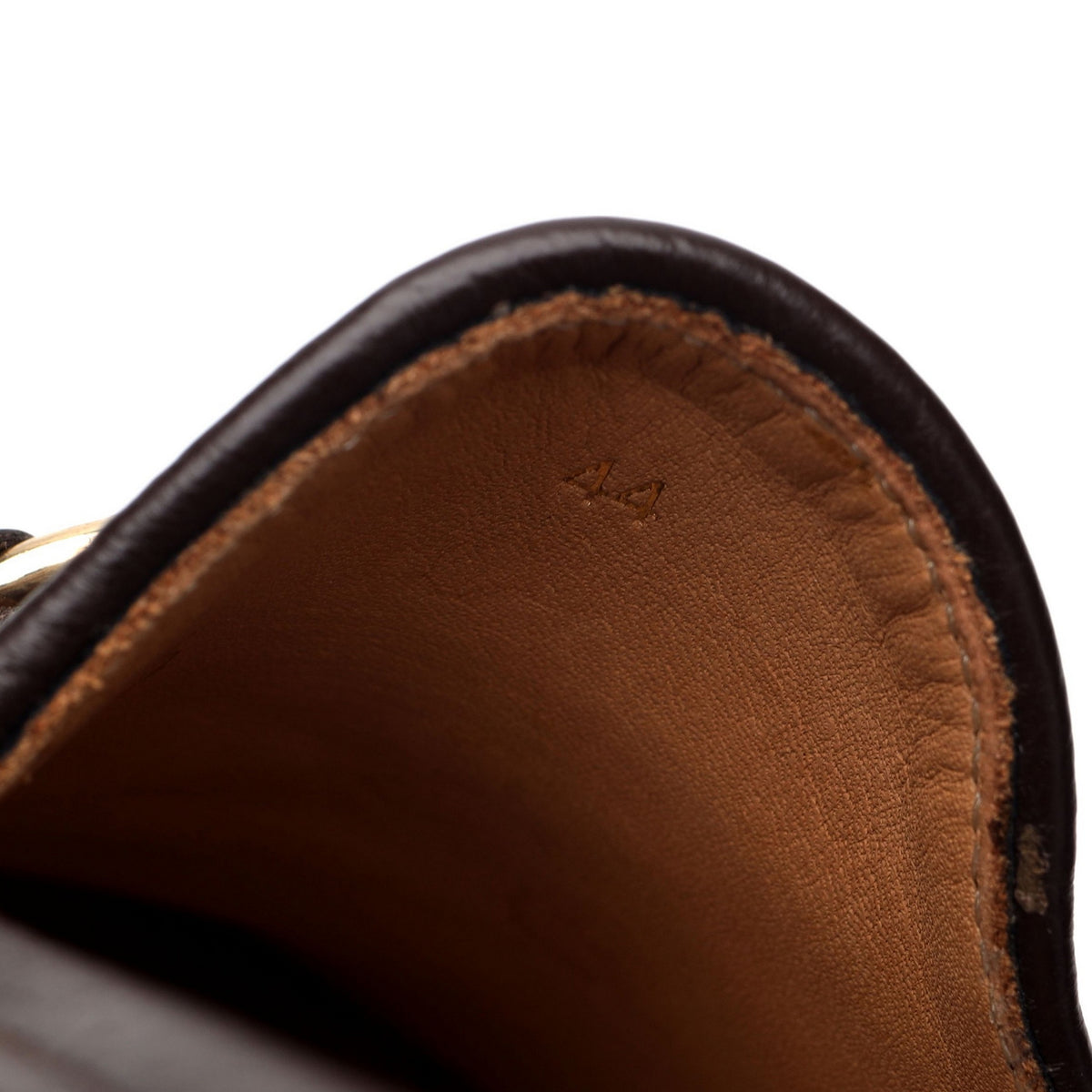 &#39;Beaufoy&#39; Brown Grain Leather Horsebit Lofers UK 10