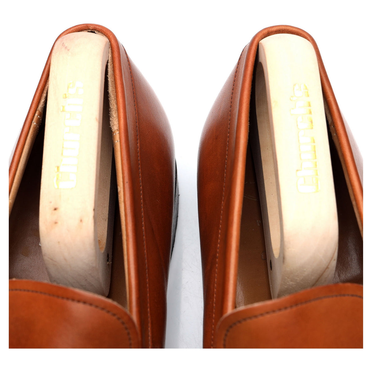 &#39;Darwin&#39; Tan Brown Leather Loafers UK 9.5 G