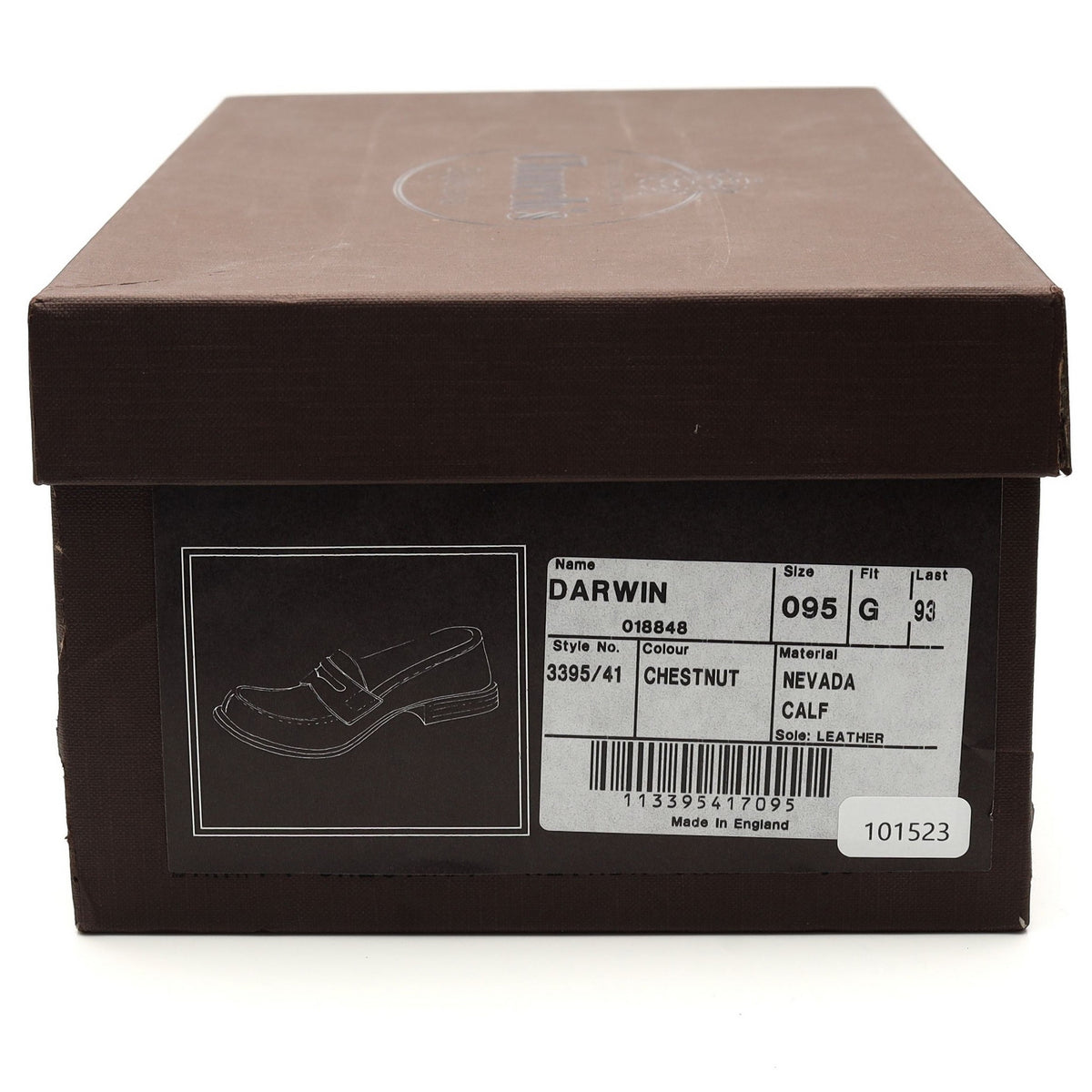 &#39;Darwin&#39; Tan Brown Leather Loafers UK 9.5 G