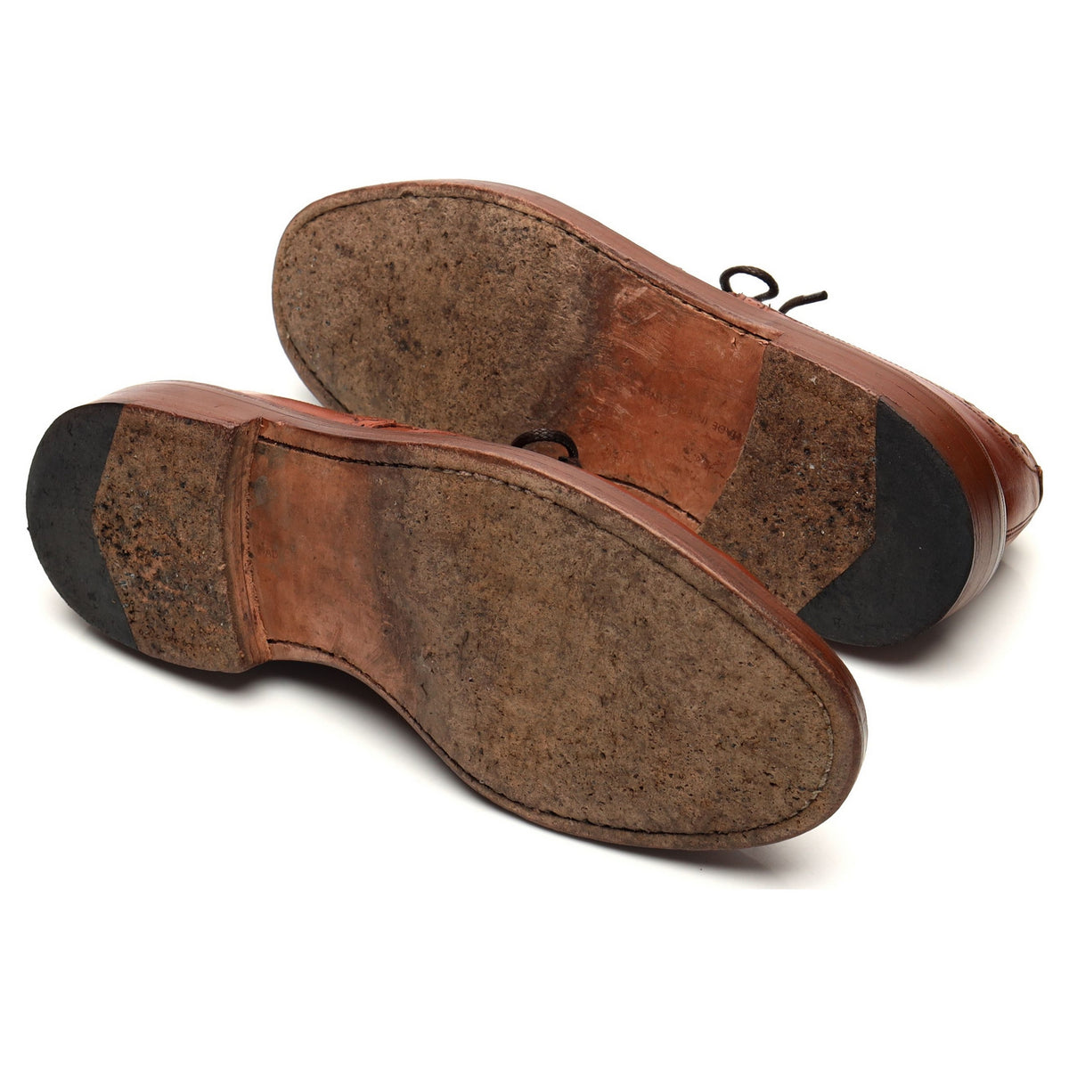 Tan Brown Leather Derby Brogues UK 8