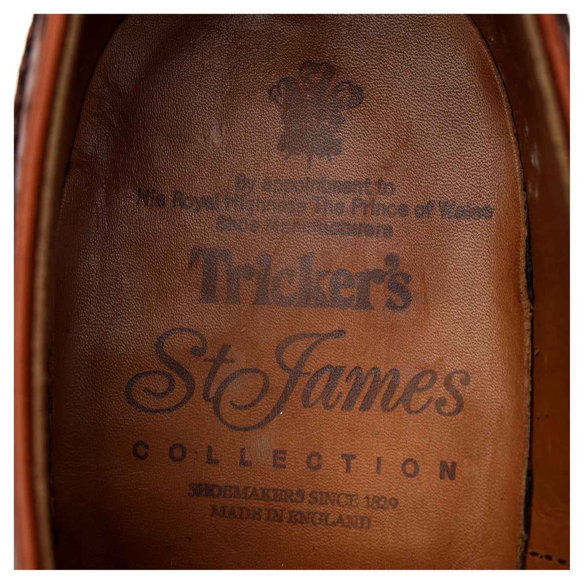Tan Brown Leather Derby Brogues UK 8