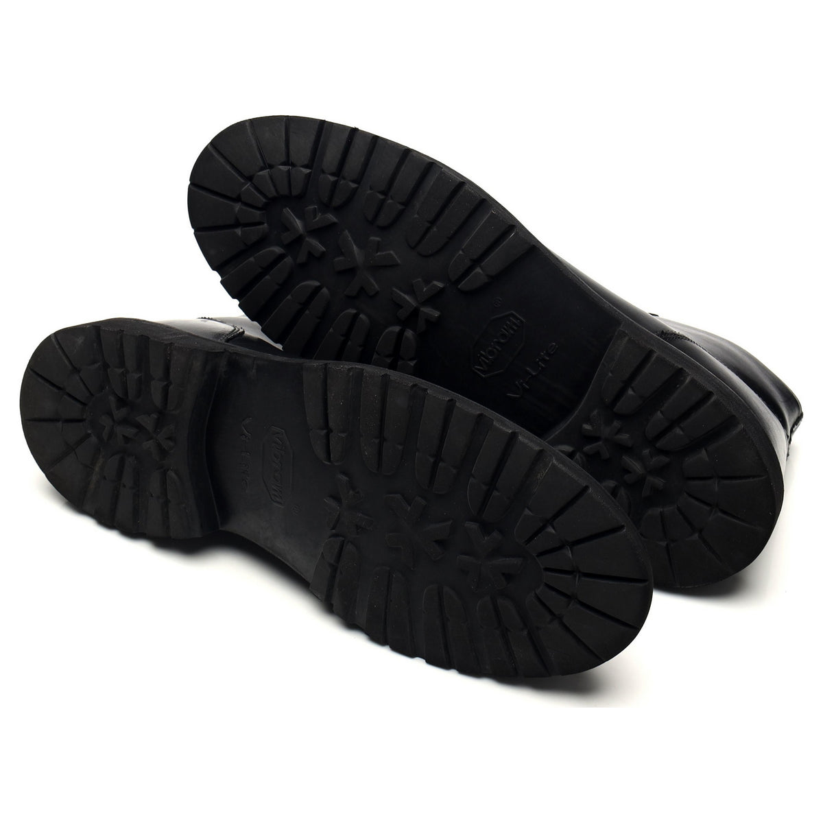 &#39;Ethan&#39; Black Leather Monkey Boots UK 10