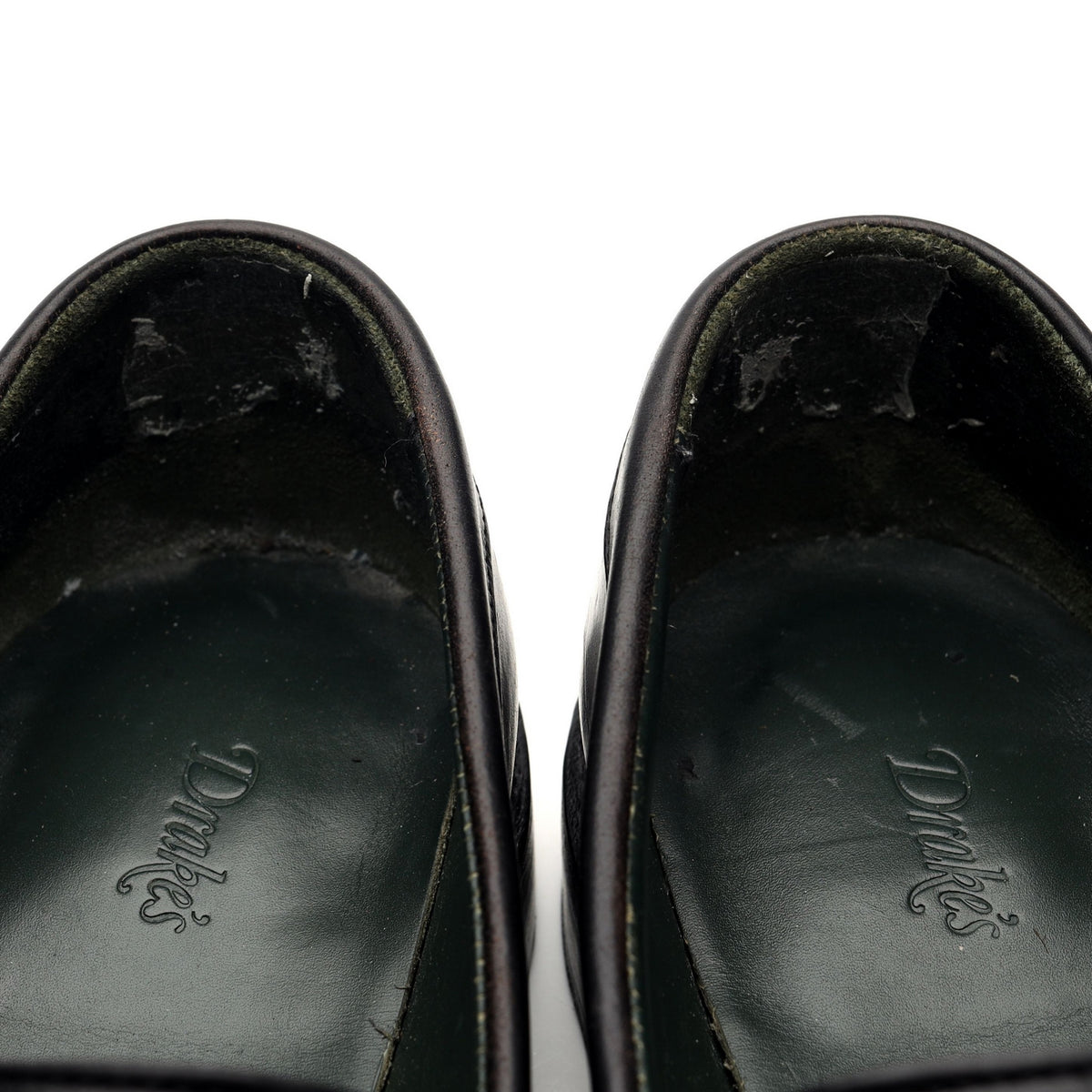 &#39;Charles&#39; Black Leather Loafers UK 11