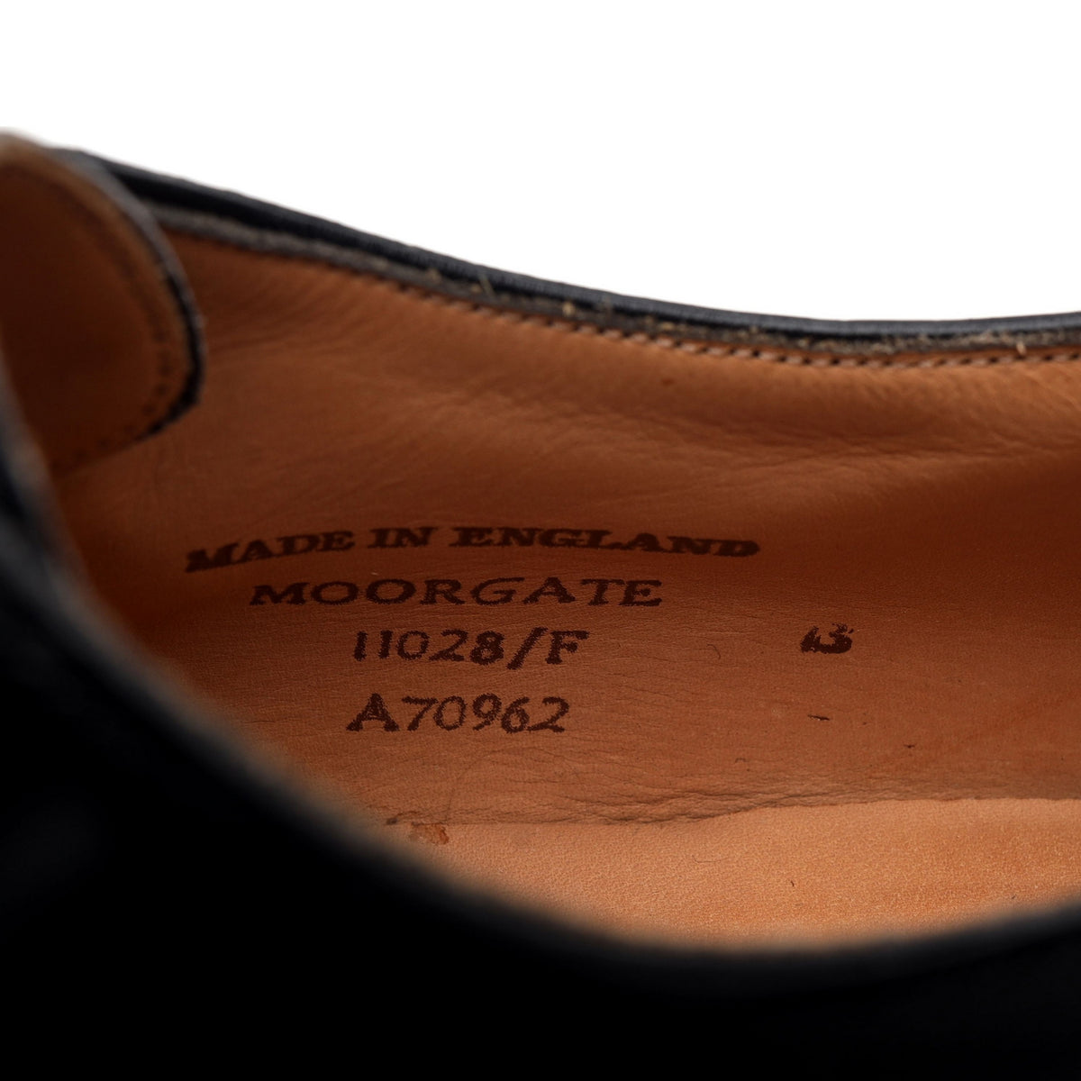 &#39;Moorgate&#39; Black Leather Monk Strap UK 13 F