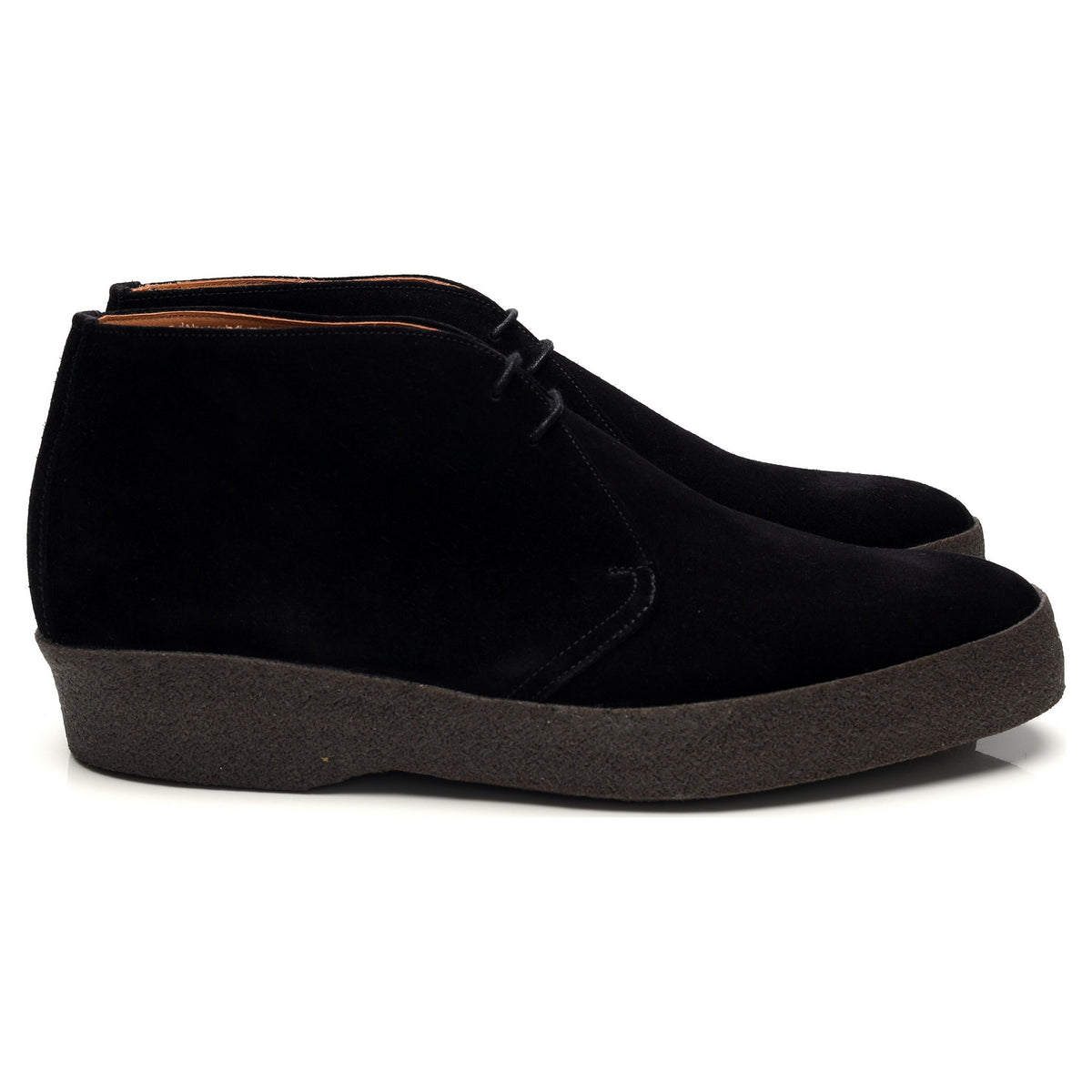 &#39;Hi Top&#39; Black Suede Chukka Boots UK 10 F