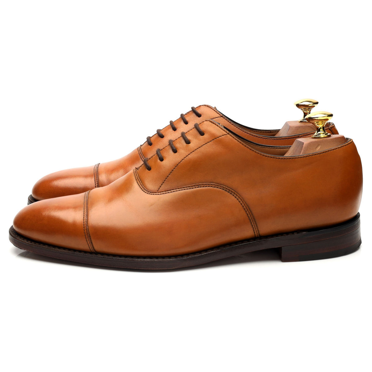 1880 &#39;Aldwych&#39; Tan Brown Leather Oxford UK 8.5 F