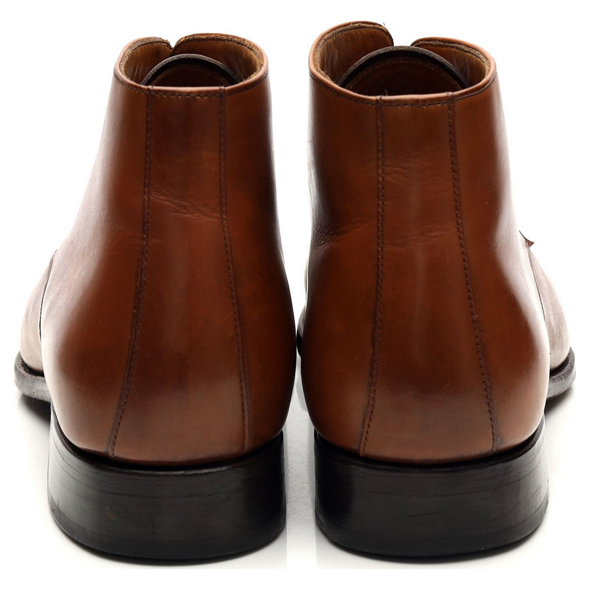 &#39;Charlie 7991&#39; Tan Brown Leather Chukka Boots UK 10