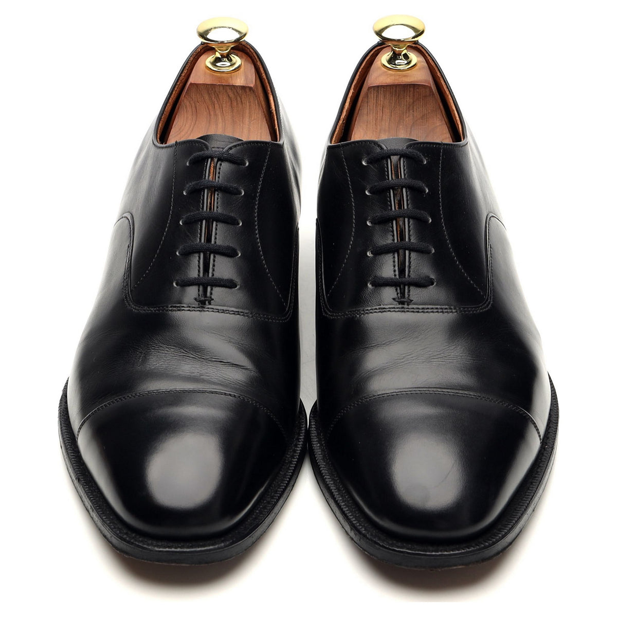 &#39;Consul IV&#39; Black Leather Oxford UK 7.5 F