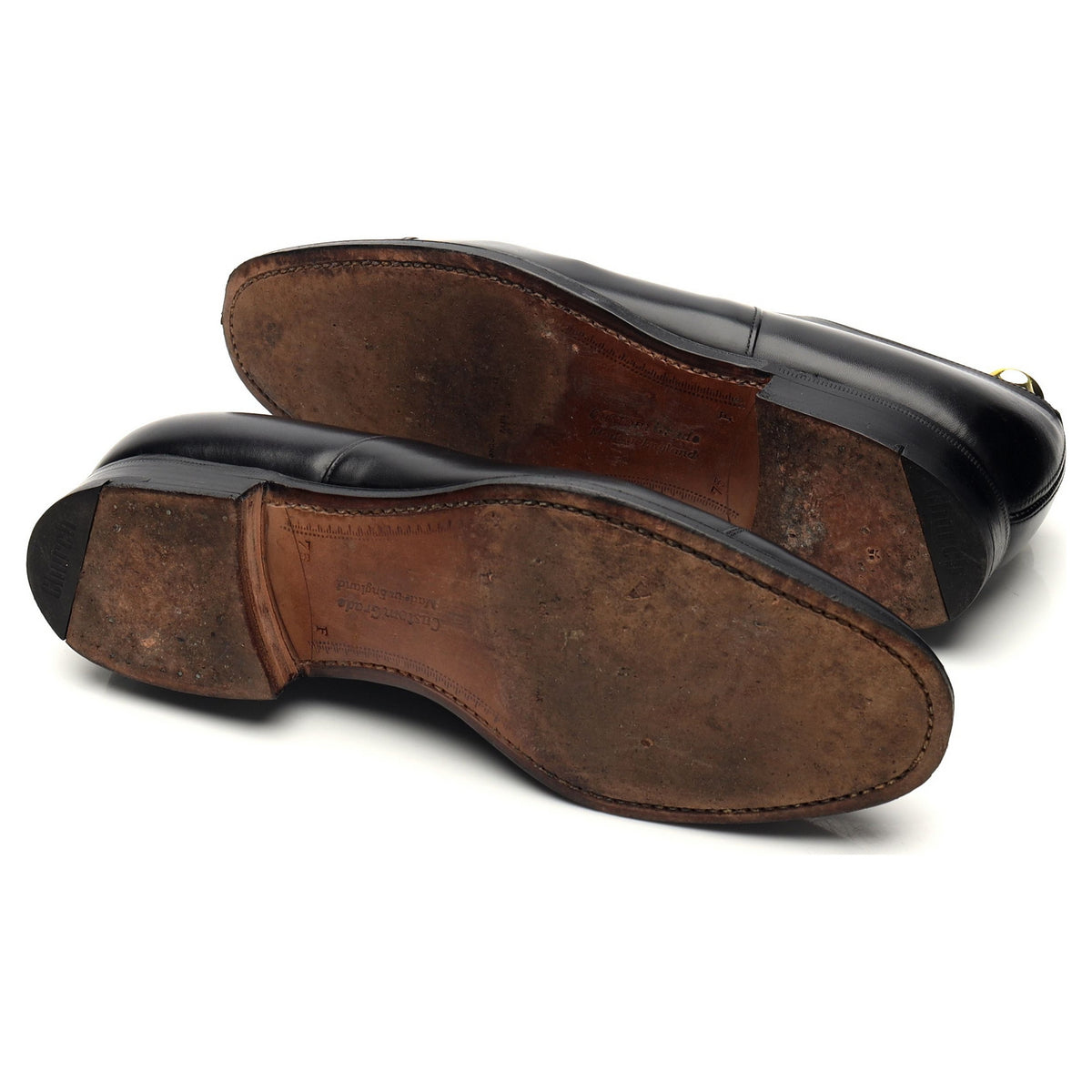 &#39;Consul IV&#39; Black Leather Oxford UK 7.5 F