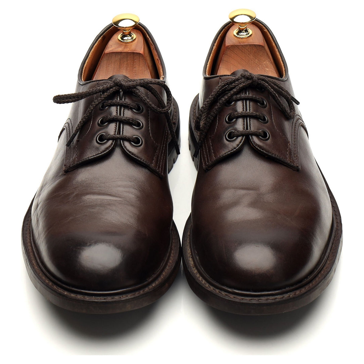 &#39;Daniel&#39; Dark Brown Leather Derby UK 11
