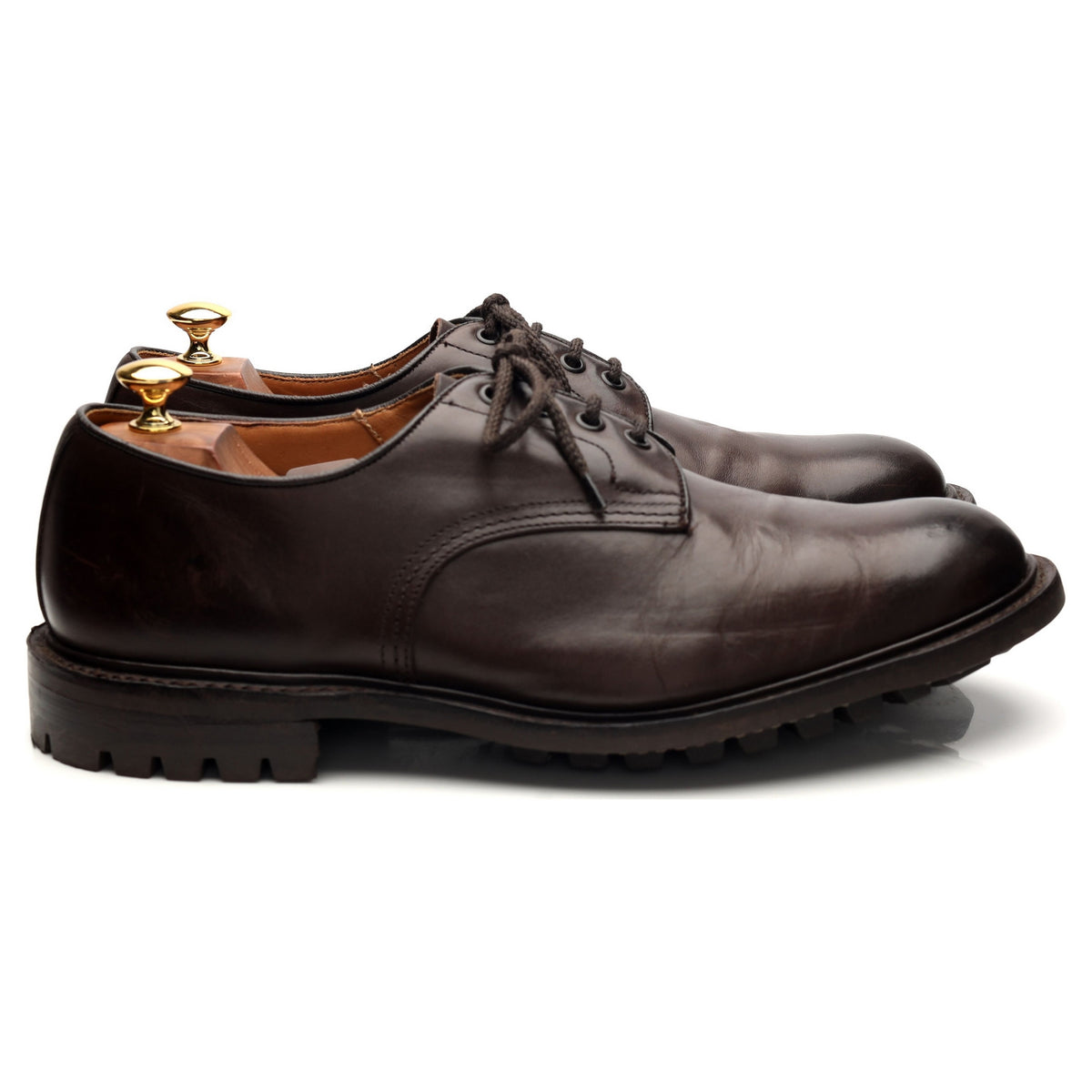 &#39;Daniel&#39; Dark Brown Leather Derby UK 11