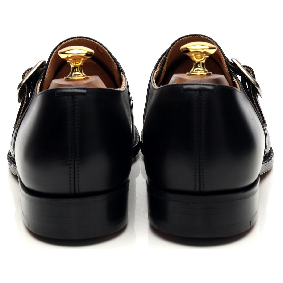 &#39;Westbury&#39; Black Leather Monk Strap UK 11 G