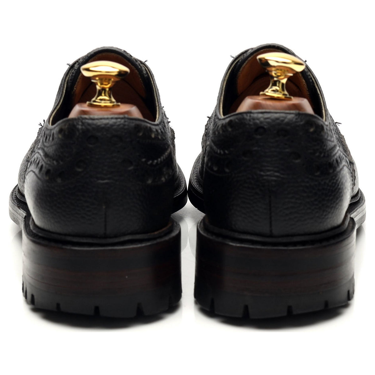 Hackett &#39;Sloane&#39; Black / Grey Leather Derby Brogues UK 6.5 F
