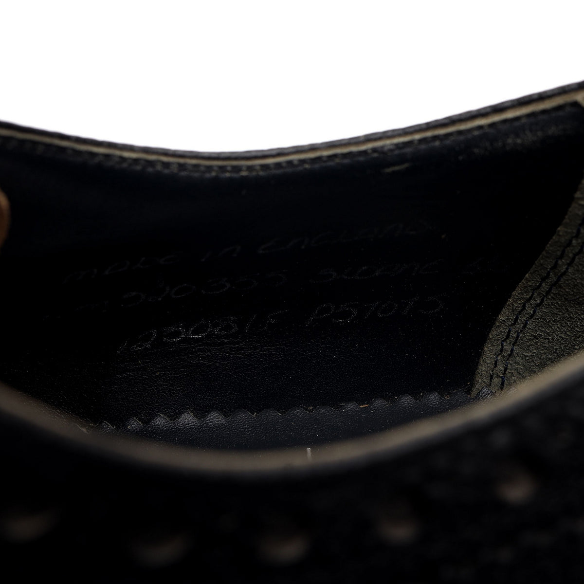 Hackett &#39;Sloane&#39; Black / Grey Leather Derby Brogues UK 6.5 F