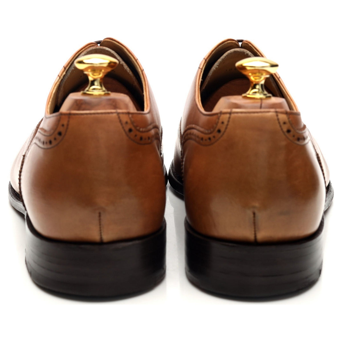 &#39;Newcastle&#39; Tan Brown Leather Oxford Brogues UK 11 G
