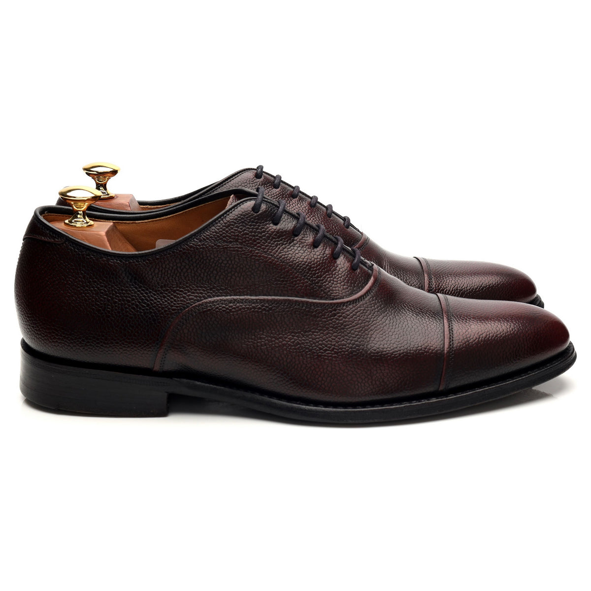 &#39;Buckden&#39; Burgundy Grain Leather Oxford UK 9.5 G