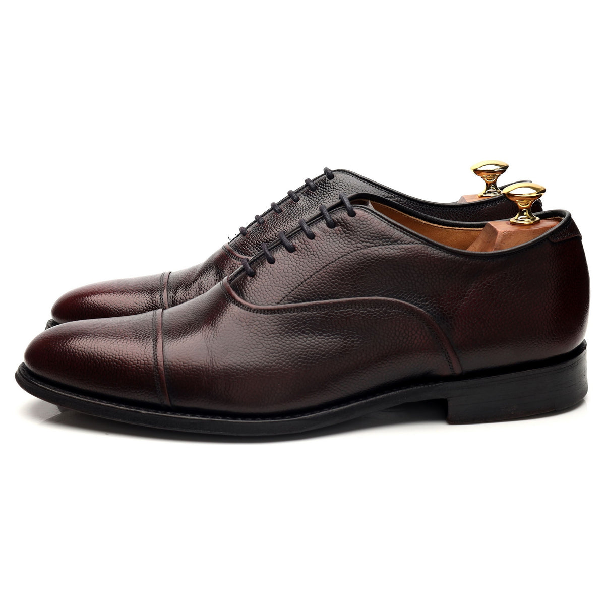 &#39;Buckden&#39; Burgundy Grain Leather Oxford UK 9.5 G