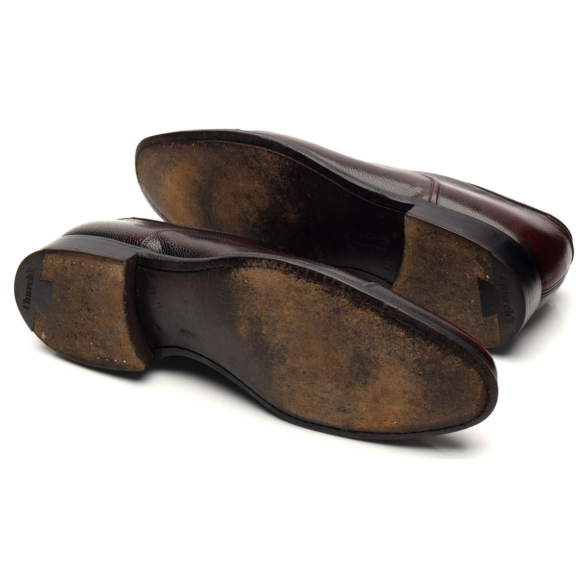 &#39;Buckden&#39; Burgundy Grain Leather Oxford UK 9.5 G