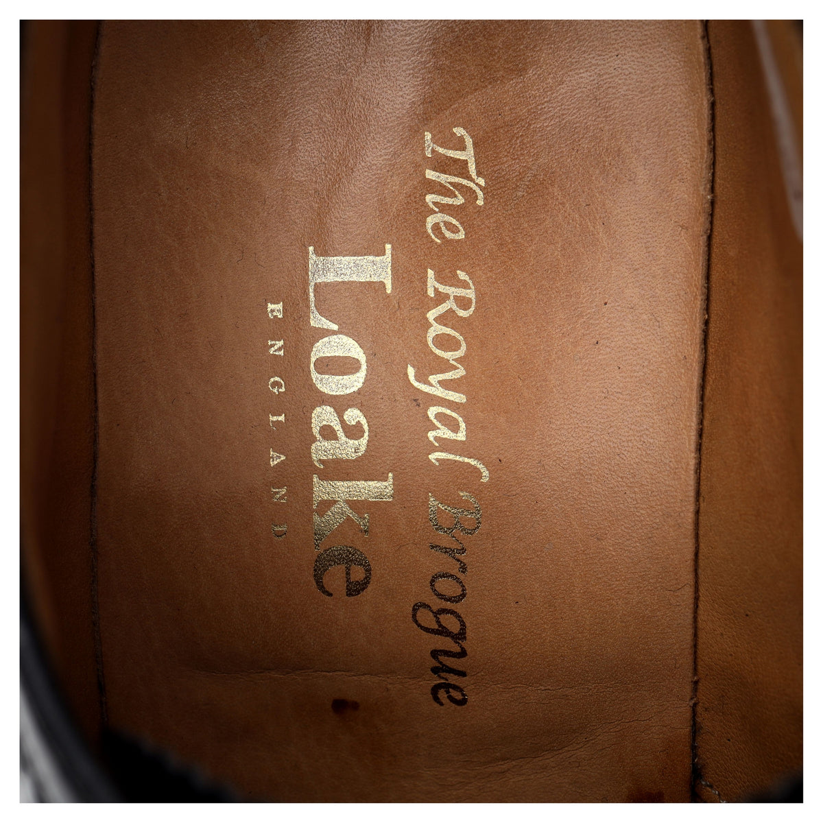 &#39;Royal Brogue&#39; Black Leather Derby Brogues UK 9