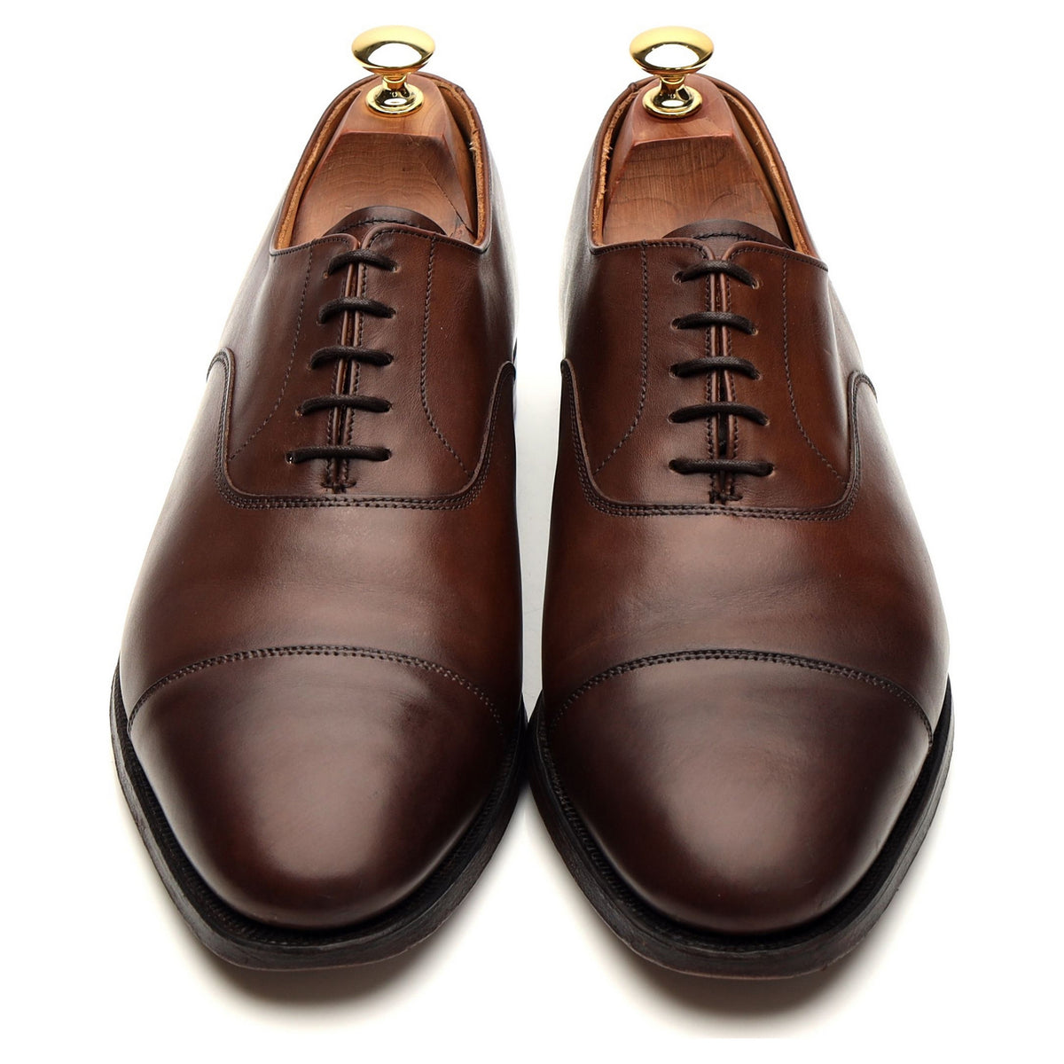&#39;Connaught&#39; Brown Leather Oxford UK 9 E
