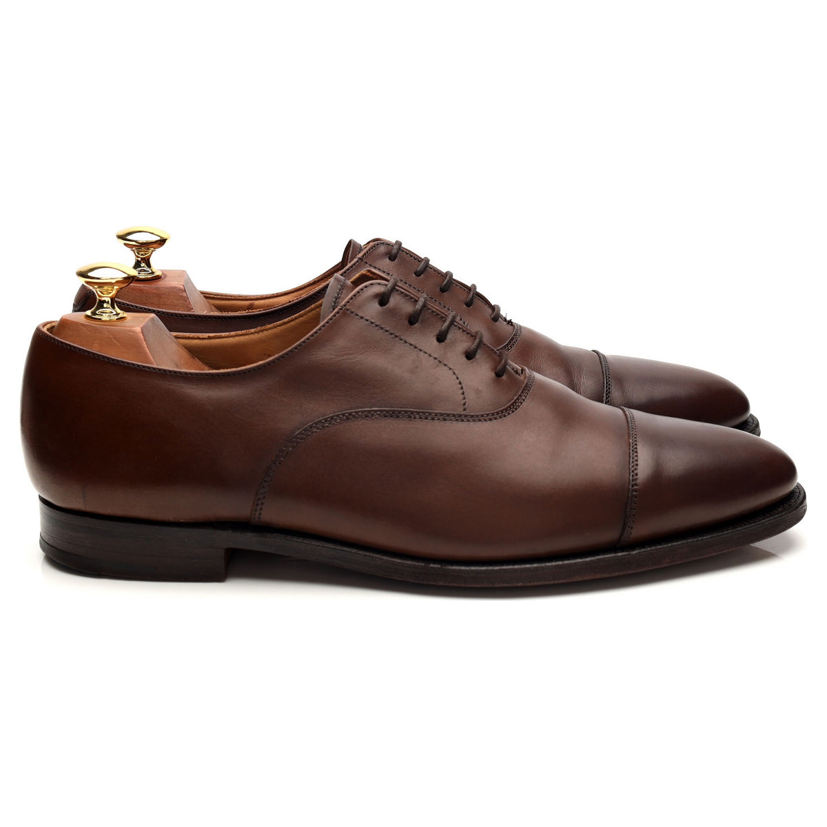 &#39;Connaught&#39; Brown Leather Oxford UK 9 E