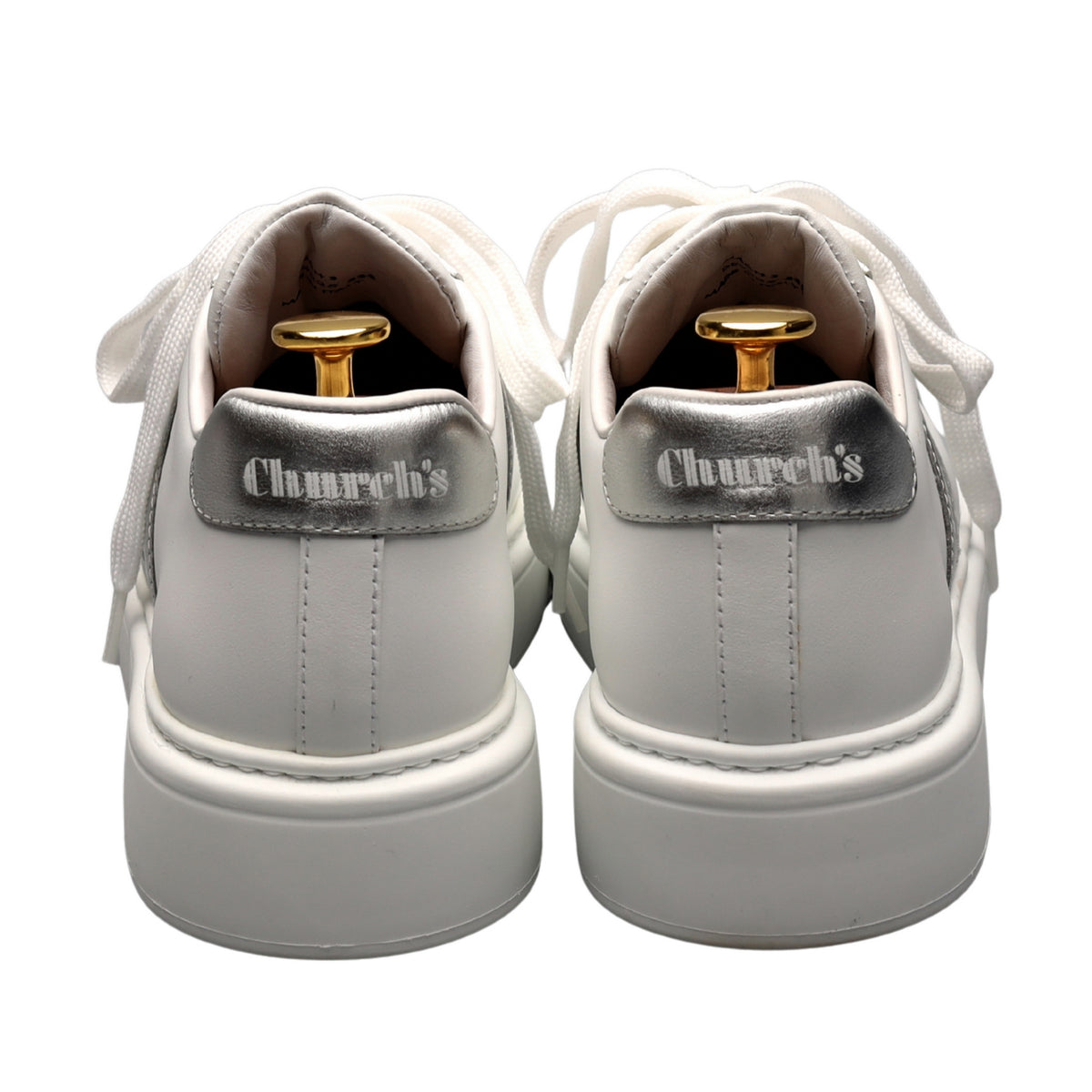 Women&#39;s &#39;Mach 3&#39; White Leather Sneakers UK 4.5 EU 37.5