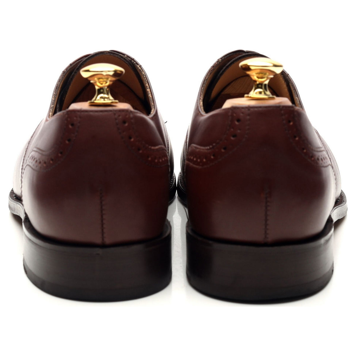 &#39;Guildford&#39; Brown Leather Cap Toe Derby UK 10.5 H