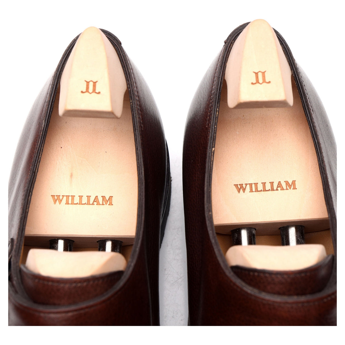 &#39;William&#39; Brown Leather Double Monk Strap UK 10.5 E