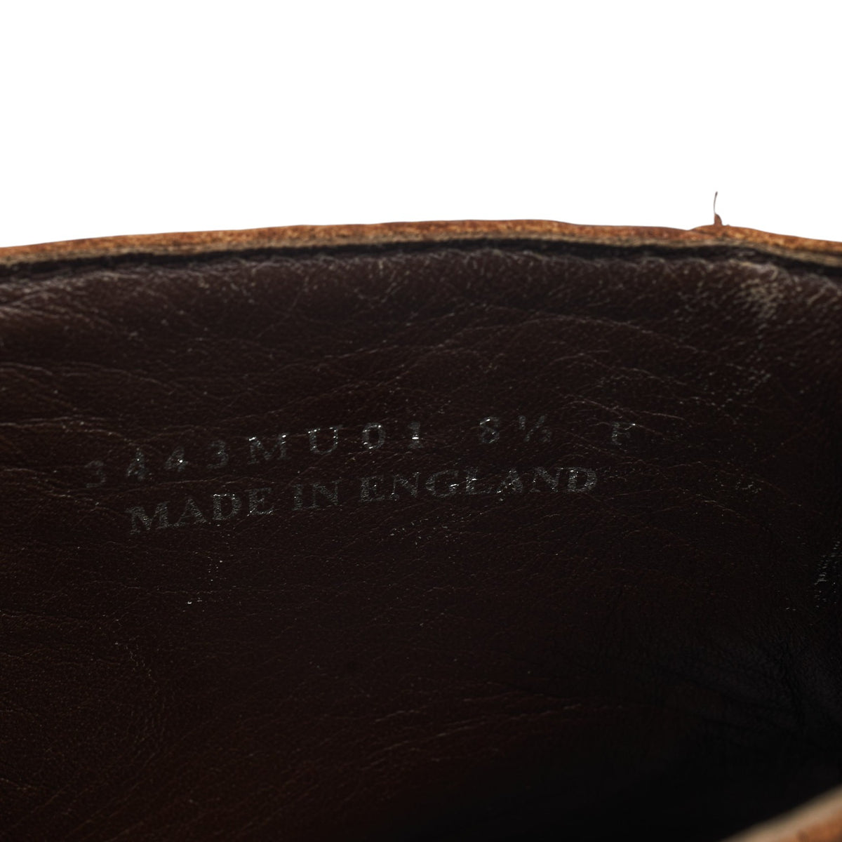 'Butcher' Brown Leather Brogue Boots UK 8.5 F