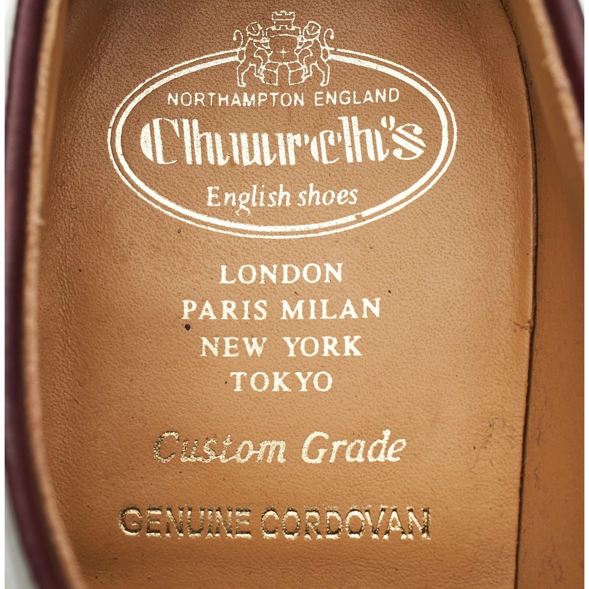 'Shannon' Burgundy Cordovan Leather Derby UK 10.5 F