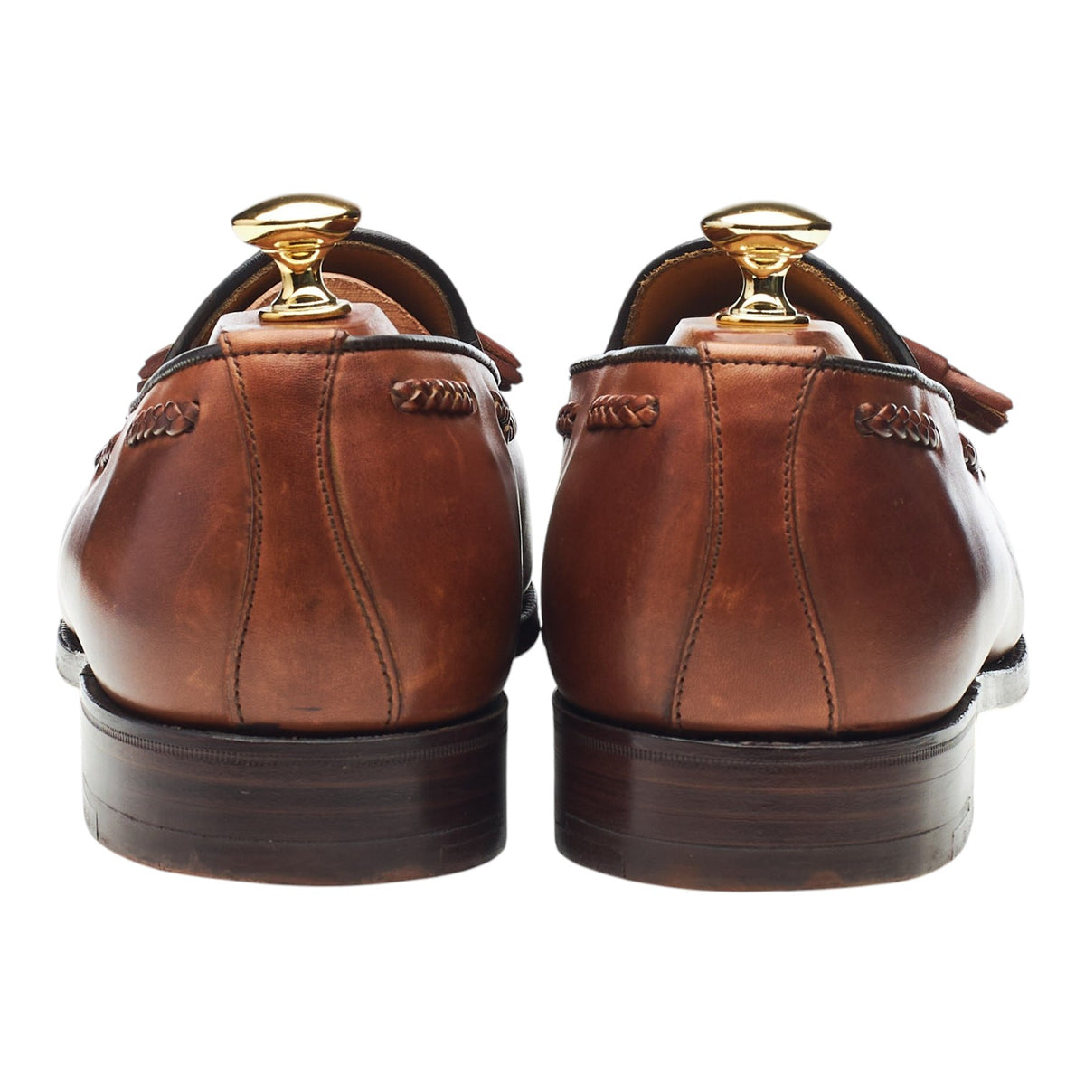 Shipton & Heneage 'Lamport' Tan Brown Leather Tassel Loafers UK 9.5 EX