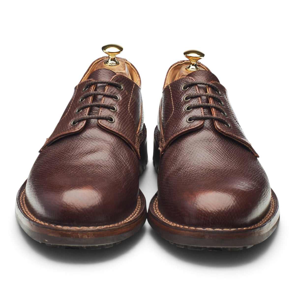 G:One 'Victor' Brown Grain Leather Veldtschoen Derby UK 10 G