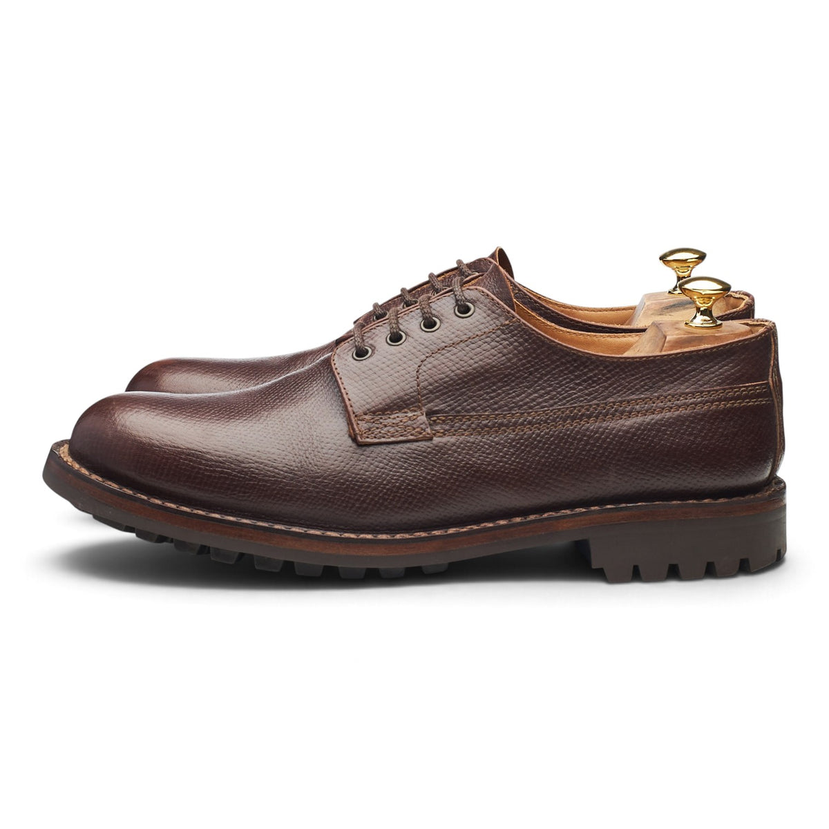 G:One 'Victor' Brown Grain Leather Veldtschoen Derby UK 10 G