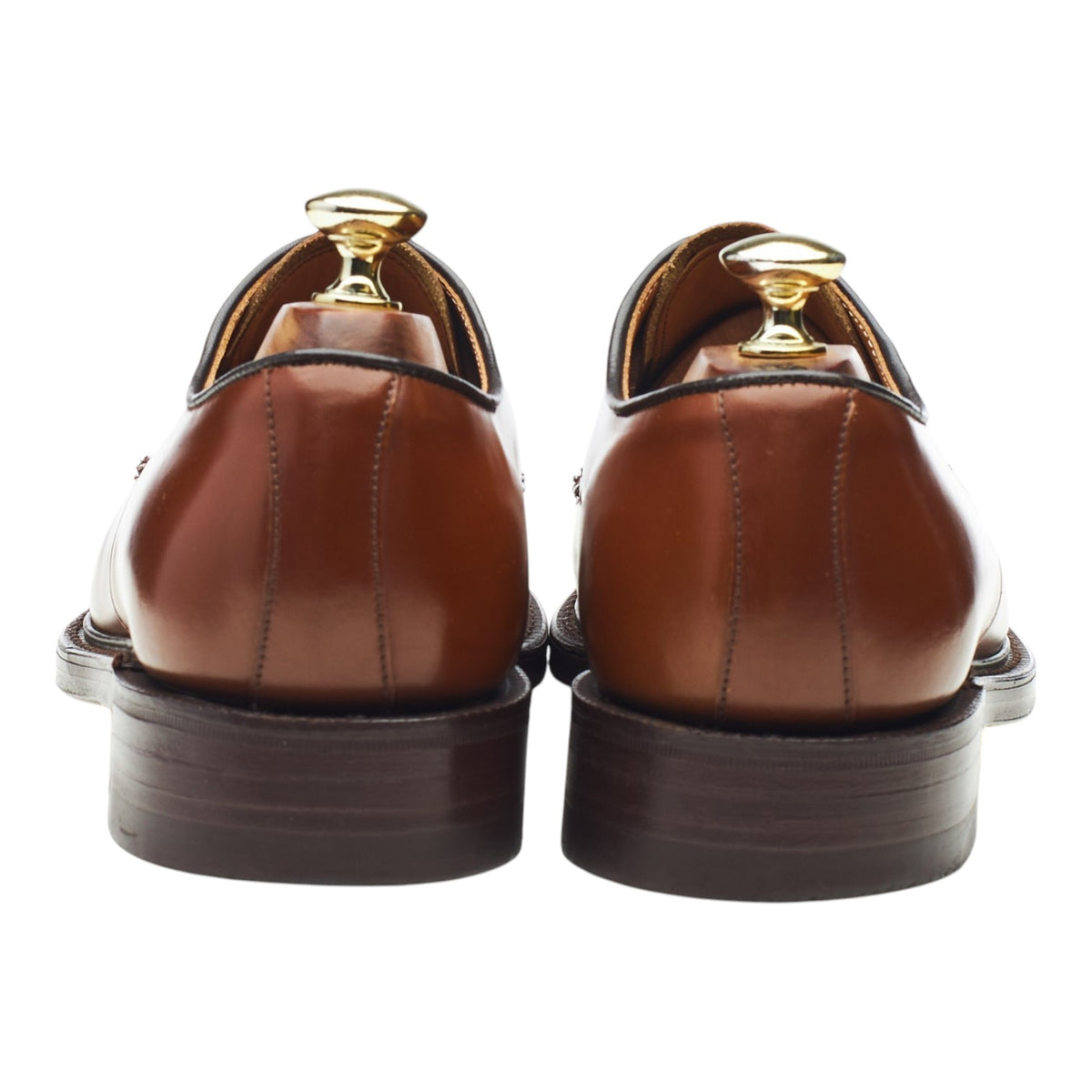 'Belvoir' Tan Brown Leather Split Toe Derby UK 7.5 F