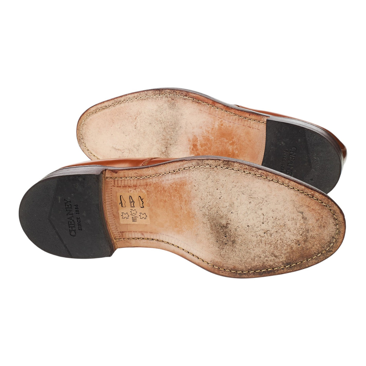 'Belvoir' Tan Brown Leather Split Toe Derby UK 7.5 F