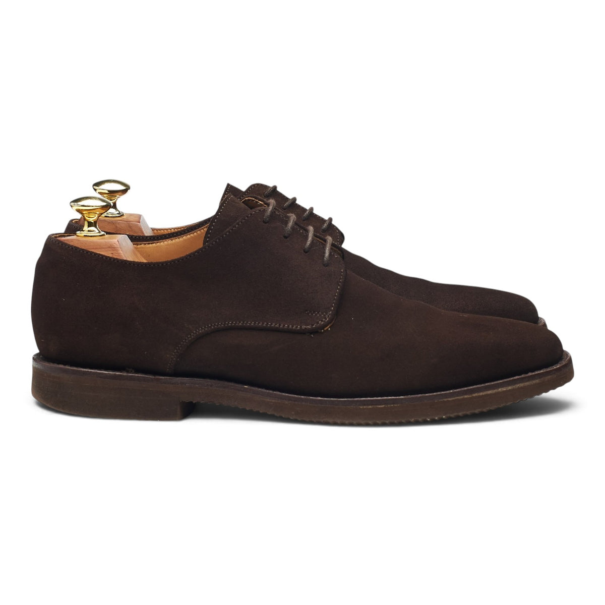 'Baxter' Dark Brown Suede Derby UK 8 F