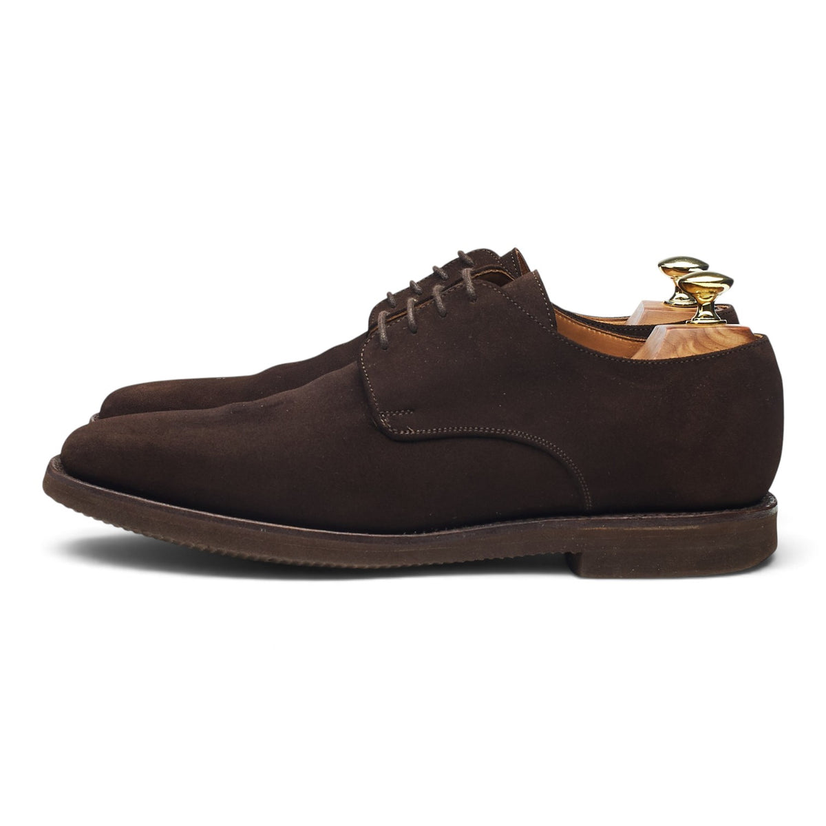 'Baxter' Dark Brown Suede Derby UK 8 F