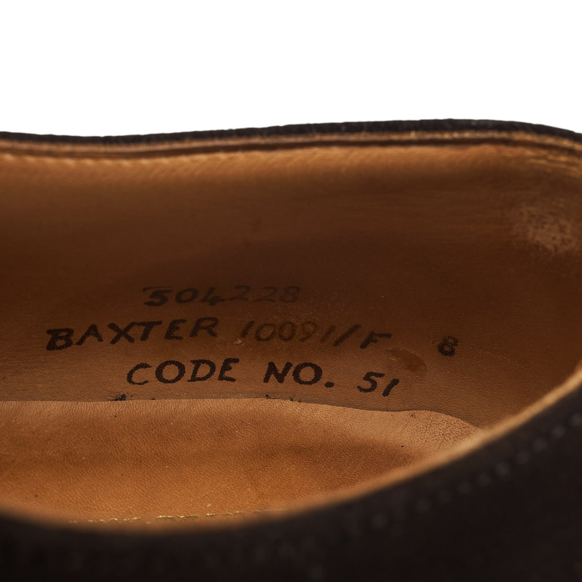 'Baxter' Dark Brown Suede Derby UK 8 F