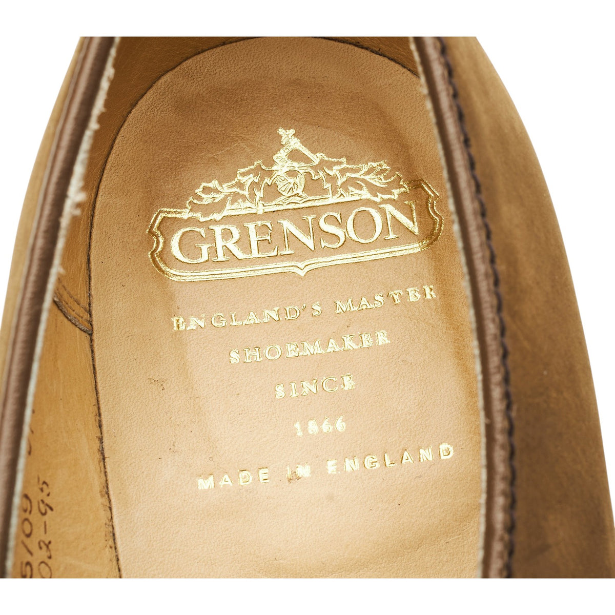 Sand Brown Nubuck Leather Loafers UK 9 F