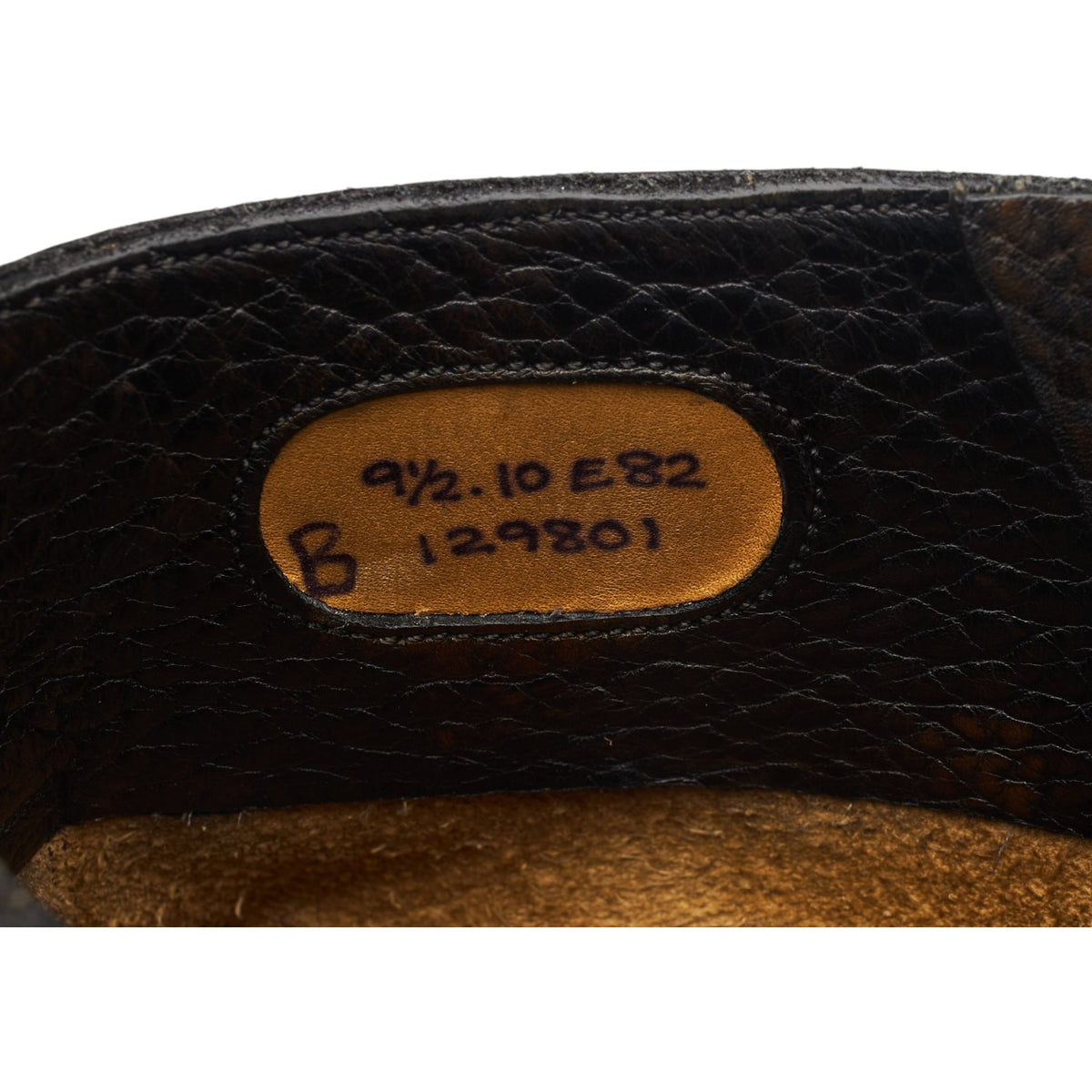 'Galway' Dark Brown / Black Grain Leather Boots UK 9.5 E