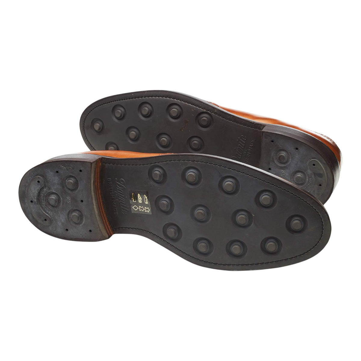 'Hamilton' Tan Brown Leather Derby Brogues UK 11 F