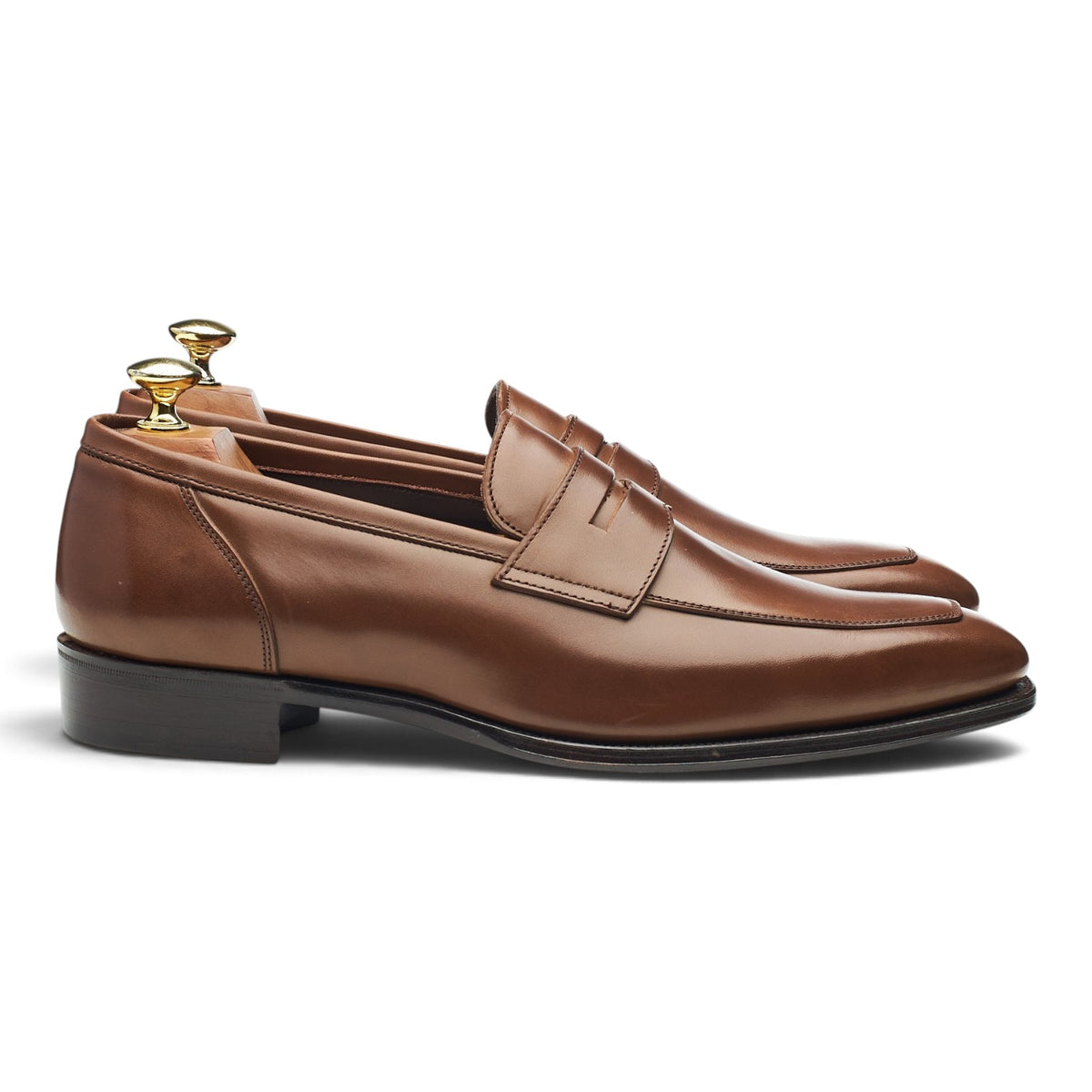 'Newport' Brown Leather Loafers UK 8.5 E